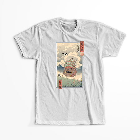 Koszulka Biała - Howl's Moving Castle - WYBIERZ KOLOR KOSZULKI I FASON