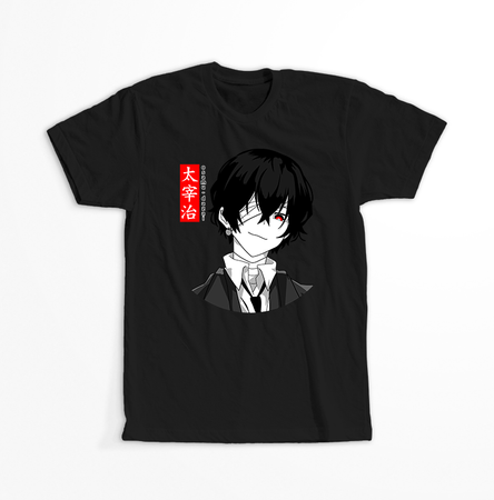 Koszulka Czarna - Bungou Stray Dogs - WYBIERZ KOLOR KOSZULKI I FASON