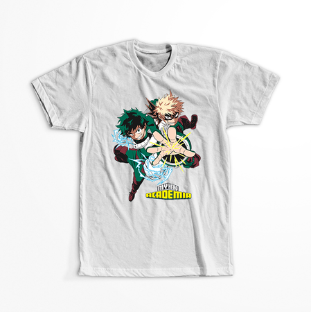 Koszulka Biała My Hero Academia / Akademia bohaterów - WYBIERZ KOLOR KOSZULKI I FASON