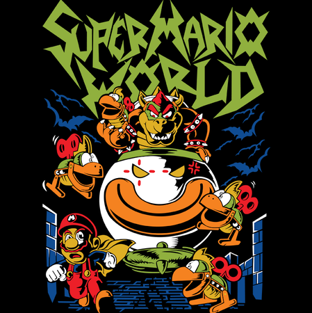 Koszulka Super Mario Bros. KOLOR KOSZULKI I FASON