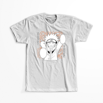 Koszulka Biała Naruto / Boruto - WYBIERZ KOLOR KOSZULKI I FASON
