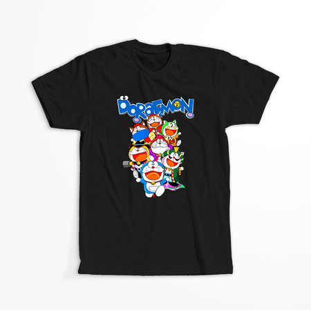 Koszulka Czarna Doreamon - WYBIERZ KOLOR KOSZULKI I FASON
