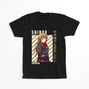 Koszulka Czarna Chuunibyou demo Koi ga Shitai! / Love, Chunibyo & Other Delusions! - WYBIERZ KOLOR KOSZULKI I FASON