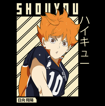 Koszulka Czarna - Haikyuu!!  - WYBIERZ KOLOR KOSZULKI I FASON