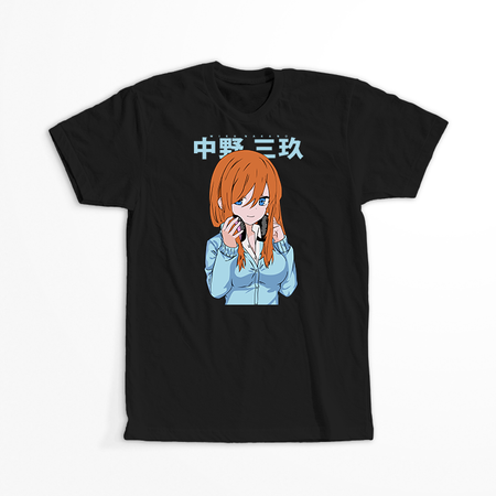 Koszulka Czarna - The Quintessential Quintuplet  - WYBIERZ KOLOR KOSZULKI I FASON