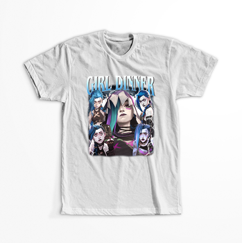 Koszulka Biała - League of Legends & Arcane - WYBIERZ KOLOR KOSZULKI I FASON