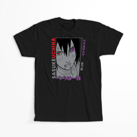 Koszulka Czarna Naruto / Boruto - WYBIERZ KOLOR KOSZULKI I FASON