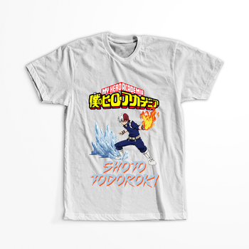 Koszulka Biała My Hero Academia / Akademia bohaterów - WYBIERZ KOLOR KOSZULKI I FASON