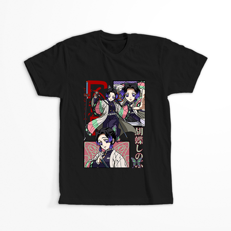 Koszulka Czarna Demon Slayer / Kimetsu no Yaiba / Miecz zabójcy demonów - WYBIERZ KOLOR KOSZULKI I FASON