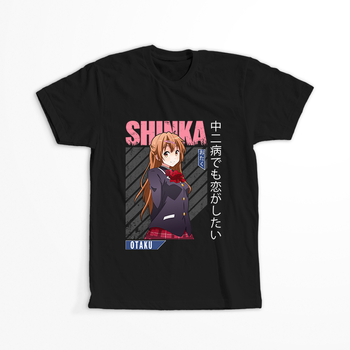 Koszulka Czarna Chuunibyou demo Koi ga Shitai! / Love, Chunibyo & Other Delusions! - WYBIERZ KOLOR KOSZULKI I FASON