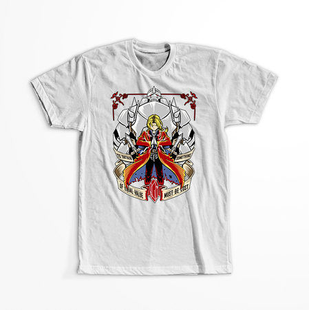 Koszulka Biała Fullmetal Alchemist - WYBIERZ KOLOR KOSZULKI I FASON