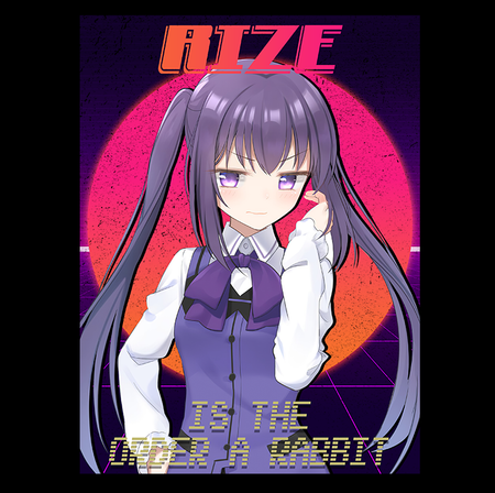 Koszulka Czarna - Is the Order a Rabbit? - WYBIERZ KOLOR KOSZULKI I FASON