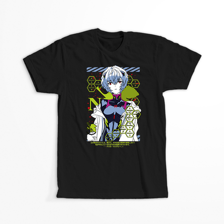Koszulka Czarna Neon Genesis Evangelion - WYBIERZ KOLOR KOSZULKI I FASON