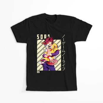 Koszulka Czarna No Game No Life - WYBIERZ KOLOR KOSZULKI I FASON