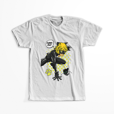 Koszulka Biała Biedronka i Czarny Kot - WYBIERZ KOLOR KOSZULKI I FASON