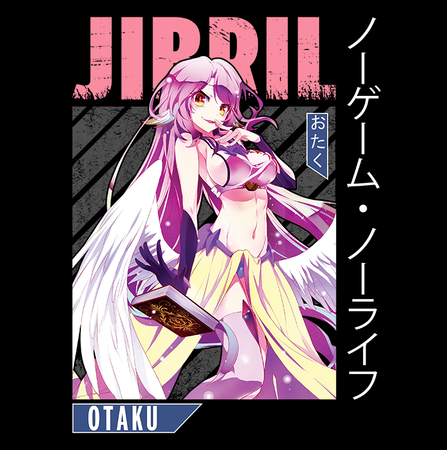 Koszulka Biała No Game No Life - WYBIERZ KOLOR KOSZULKI I FASON