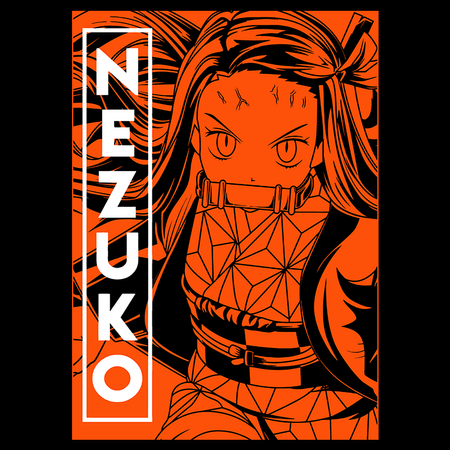 Koszulka Czarna Demon Slayer / Kimetsu no Yaiba / Miecz zabójcy demonów - WYBIERZ KOLOR KOSZULKI I FASON