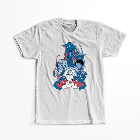 Koszulka Biała Fullmetal Alchemist - WYBIERZ KOLOR KOSZULKI I FASON