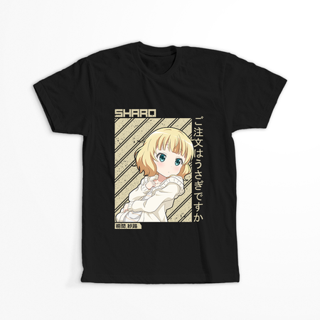 Koszulka Czarna - Is the Order a Rabbit?  - WYBIERZ KOLOR KOSZULKI I FASON