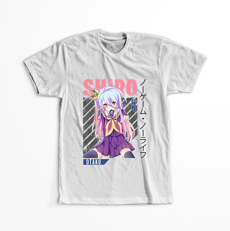 Koszulka Biała No Game No Life - WYBIERZ KOLOR KOSZULKI I FASON