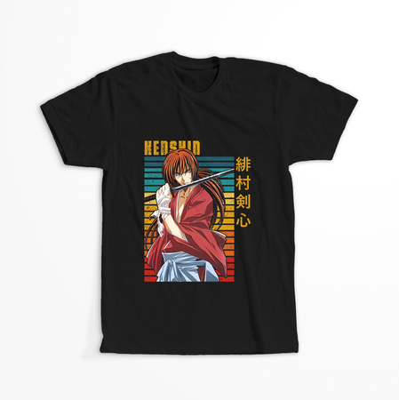 Koszulka Czarna Rurouni Kenshin WYBIERZ KOLOR KOSZULKI I FASON