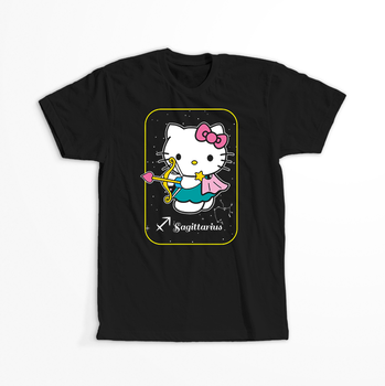 Koszulka Czarna - Hello Kitty - WYBIERZ KOLOR KOSZULKI I FASON