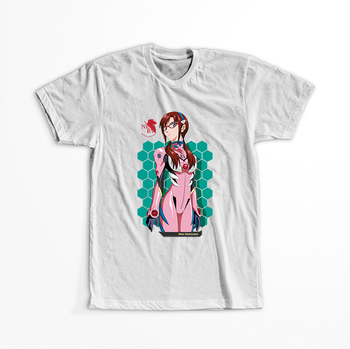Koszulka Biała Neon Genesis Evangelion - WYBIERZ KOLOR KOSZULKI I FASON