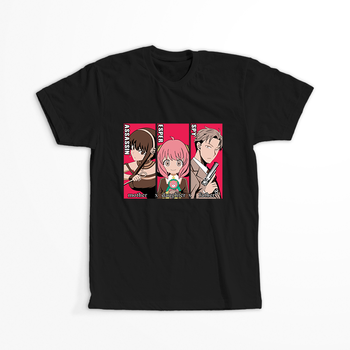 Koszulka Czarna Spy X Family - WYBIERZ KOLOR KOSZULKI I FASON