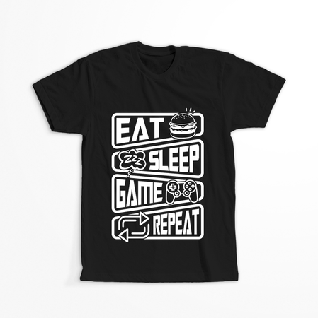 Koszulka Eat Sleep Game Repeat WYBIERZ KOLOR KOSZULKI I FASON