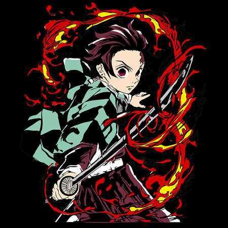 Koszulka Biała Demon Slayer / Kimetsu no Yaiba / Miecz zabójcy demonów - WYBIERZ KOLOR KOSZULKI I FASON