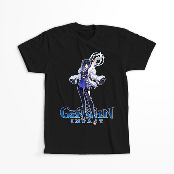 Koszulka Czarna Genshin Impact - Yelan - WYBIERZ KOLOR