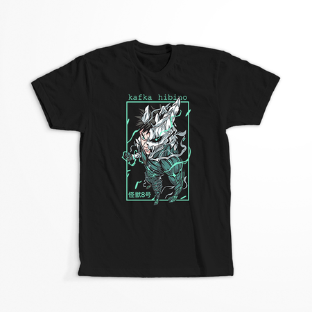 Koszulka Czarna - Kaiju No.8 - WYBIERZ KOLOR KOSZULKI I FASON