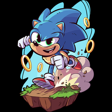 Koszulka Sonic WYBIERZ KOLOR KOSZULKI I FASON