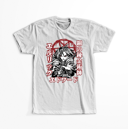 Koszulka Biała Fullmetal Alchemist - WYBIERZ KOLOR KOSZULKI I FASON