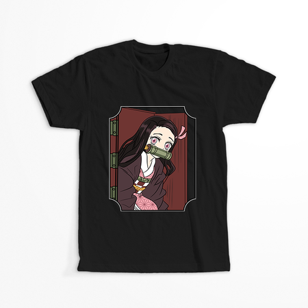 Koszulka Czarna Demon Slayer / Kimetsu no Yaiba / Miecz zabójcy demonów - WYBIERZ KOLOR KOSZULKI I FASON