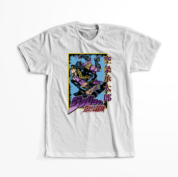 Koszulka Biała JOJO's Bizarre Adventure - WYBIERZ KOLOR KOSZULKI I FASON