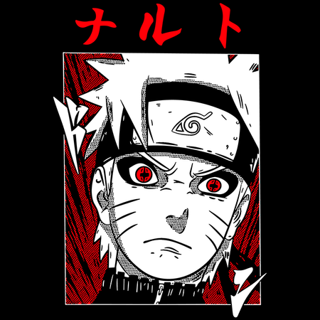 Koszulka Biała Naruto / Boruto - WYBIERZ KOLOR KOSZULKI I FASON