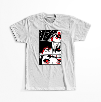 Koszulka Biała Tokyo Ghoul - WYBIERZ KOLOR KOSZULKI I FASON