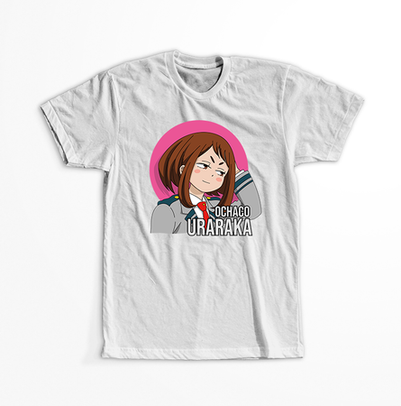 Koszulka Biała My Hero Academia / Akademia bohaterów - WYBIERZ KOLOR KOSZULKI I FASON