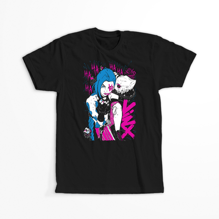 Koszulka Czarna - League of Legends & Arcane - WYBIERZ KOLOR KOSZULKI I FASON