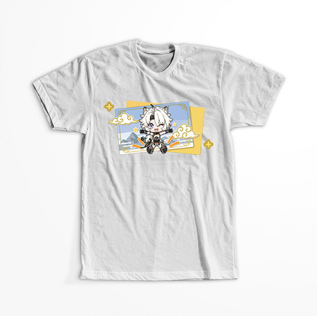 Koszulka Biała Wuthering Waves - WYBIERZ FASON I KOLOR KOSZULKI 