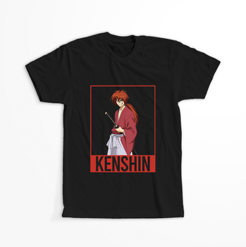 Koszulka Czarna Rurouni Kenshin WYBIERZ KOLOR KOSZULKI I FASON