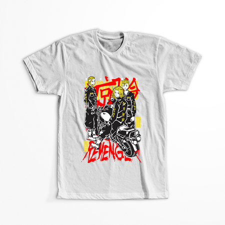 Koszulka Biała Tokyo Revengers WYBIERZ KOLOR KOSZULKI I FASON