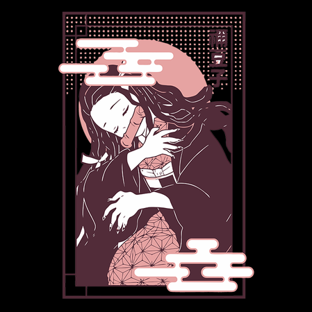 Koszulka Biała Demon Slayer / Kimetsu no Yaiba / Miecz zabójcy demonów - WYBIERZ KOLOR KOSZULKI I FASON