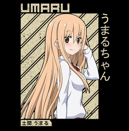 Koszulka Biała Himoto! Umaru-chan WYBIERZ KOLOR KOSZULKI I FASON