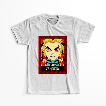 Koszulka Biała Demon Slayer / Kimetsu no Yaiba / Miecz zabójcy demonów - WYBIERZ KOLOR KOSZULKI I FASON