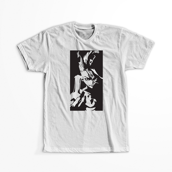 Koszulka Biała Dr. Stone - WYBIERZ KOLOR KOSZULKI I FASON