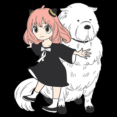 Koszulka Czarna Spy X Family - WYBIERZ KOLOR KOSZULKI I FASON