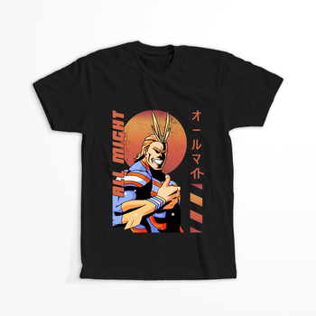 Koszulka Czarna My Hero Academia / Akademia bohaterów - WYBIERZ KOLOR KOSZULKI I FASON