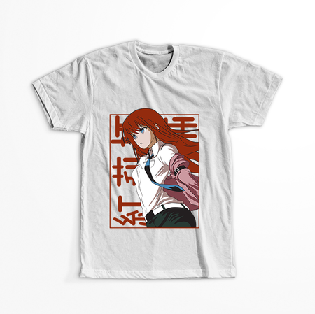 Koszulka Biała - Steins;Gate - WYBIERZ KOLOR KOSZULKI I FASON